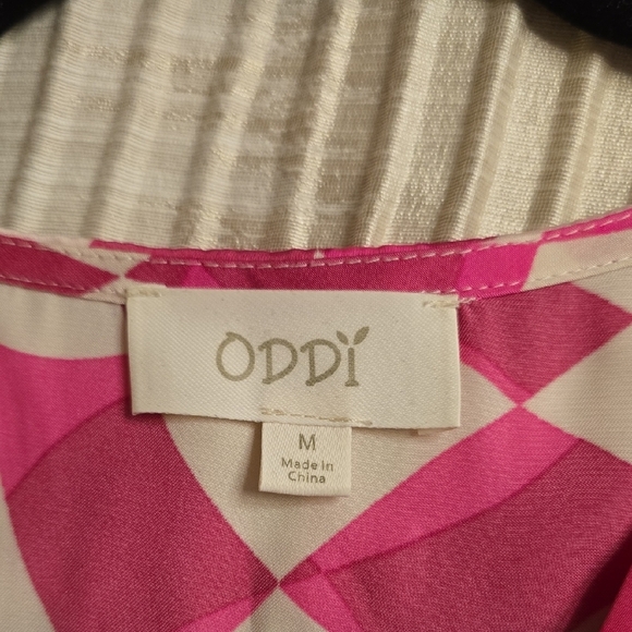 ODDY Pink and White Swirl Mini Dress - Picture 14 of 15